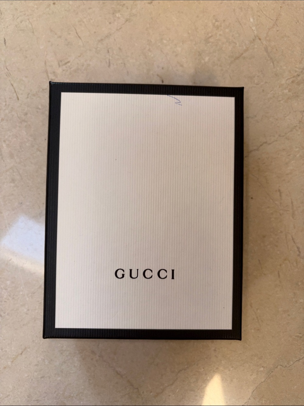 Gucci White and Black Empty Wallet Box with a Dust-bag